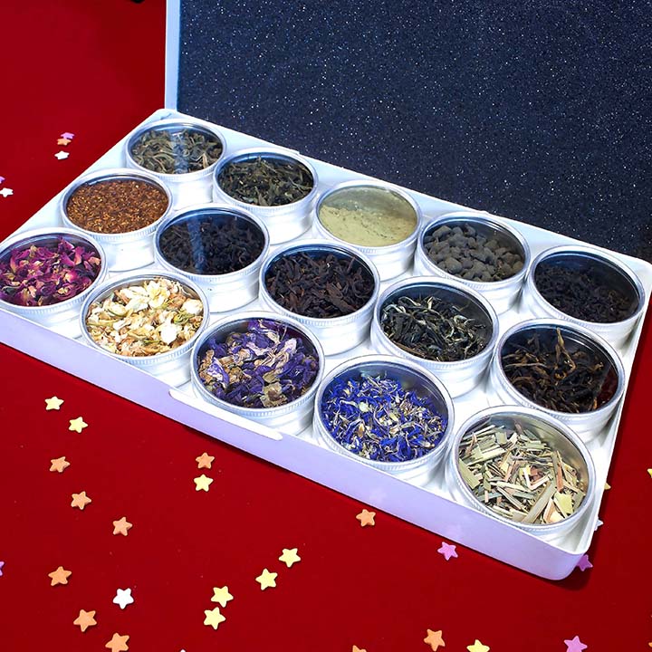 Loose Leaf Tea - Colored Metal Box 15pc