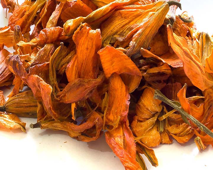 Dried Lily Flowers Craft Candles