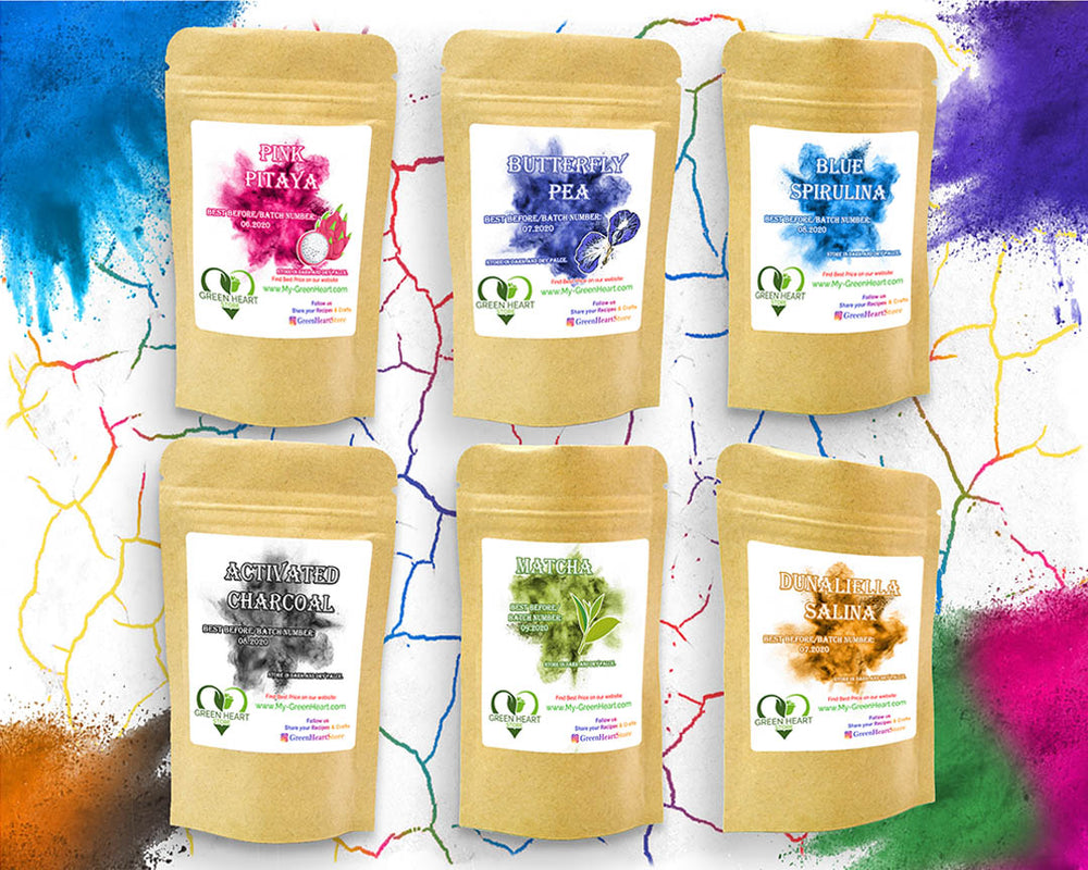 Natural Food Coloring Powders Sample Bundle GreenHeart Store